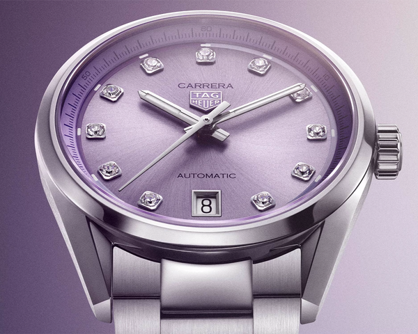 Ladies TAG Heuer Carrera Automatic Watch. The movement is Calibre 7 automatic. model WBN2319.BA00001