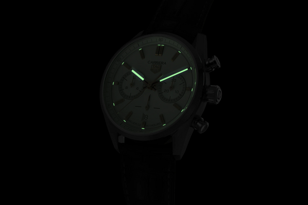 Gents TAG Heuer Carrera Stainless Steel 42mm Case Brown Alligator Strap model CBN2013.FC6483