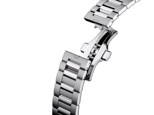 Gent's TAG Heuer Carrera Automatic Watch. The 41mm case and bracelet are stainless steel.TAG Heuer Model Number: WDA2112.BA0043