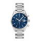 A TAG Heuer Carrera Calibre 16 Automatic Watch with a blue dial, stainless steel case and bracelet, and sapphire crystal glass.Gent's TAG Heuer Carrera Calibre 16 Automatic Watch. model CBK2112.BA0715