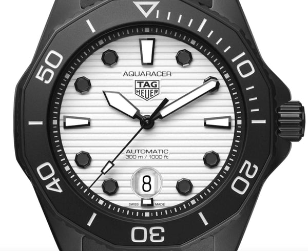 Gent's TAG Heuer Aquaracer Professional Automatic Watch. The 43mm model WBP201D.FT6197