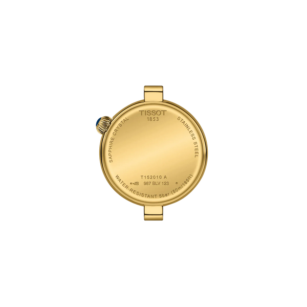 Ladies' Tissot Desir Quartz Watch.

Model number: T1520103311800

Availability: in stock

Yellow Gold PVD on Stainless Steel 28mm Case and Bracelet Mother-of-Pearl Dial with a Sparkly Inner Rim Gold Coloured Roman Numerals Indexes and Hands Sapphire Crystal Glass Quartz Watch.&nbsp;