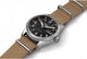 Gent's Seiko 5 Sports Field Series Automatic Watch.
Model Number: SRPG35K
The 39.4mm case is stainless steel with a beige nylon strap. The dial is black with 24-hour markers and a day / date function. The watch has a see-through case back and is 100m water resistant. The movement is automatic.
