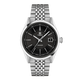 Gent's Tissot Visodate Stainless Steel 39mm Case and Bracelet  Black Dial with Dauphine Hands Sapphire Crystal Glass See-Through Case Back Date Automatic Powermatic 80 Watch. Model T157.407.11.051.00