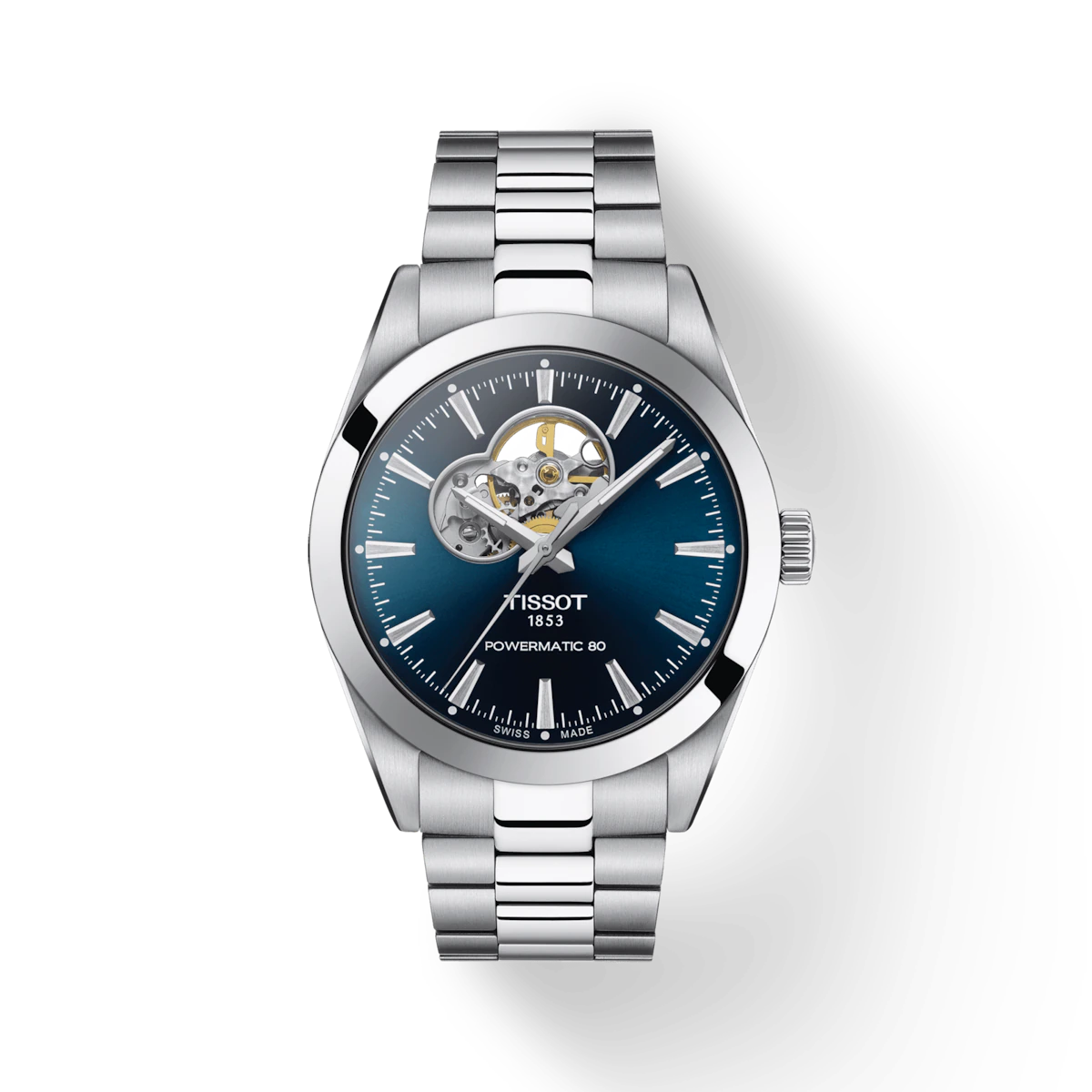 Tissot blue dial men's watch on sale