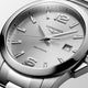 Gent's Longines Conquest Quartz Watch. The 41mm case and bracelet are stainless steel. The dial is silver with a date function. The glass is sapphire crystal and the watch is 300 metres water resistant. The movement is quartz.&nbs