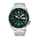 Gent's Seiko 5 Sports SKX Series Automatic Watch.

Model Number: HDB005K

Availability: in stock

The 42.5mm case and bracelet are stainless steel. The bezel is green. The dial is green with rose coloured hands and indexes and a day/date function. The watch has a see-through case back and is 100m water resistant. The movement is automatic.