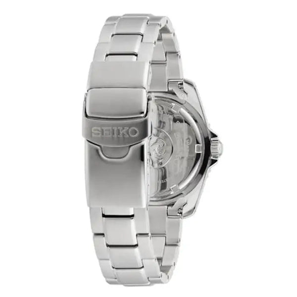Seiko 5 Sports SNXS Series Automatic Watch.
Model number: SRPL59K
37.4mm Stainless Steel Case and Bracelet Gold Dial Day/Date See-Through Case Back 100m Water Resistant Automatic Watch.